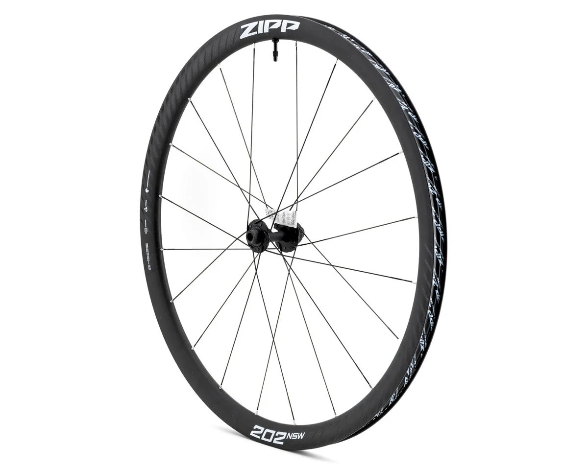 Zipp 202 NSW Carbon Road Wheel (A1) (Dark Grey Graphic) (Front) (700c) (Centerlock) (Tubeless)